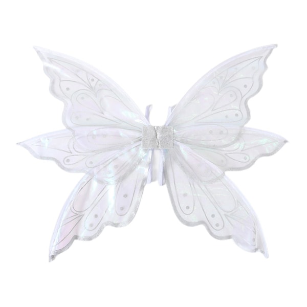 Nye fe-vinger til voksne kjole op funklende, gennemsigtige vinger Sommerfugl Halloween fe-kostume englevinger til kvinder piger - Snngv