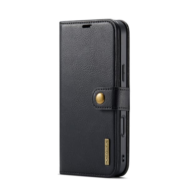 DG MING iPhone 17 Pro Max 2-i-1 Magnet Lommebokveske - Svart
