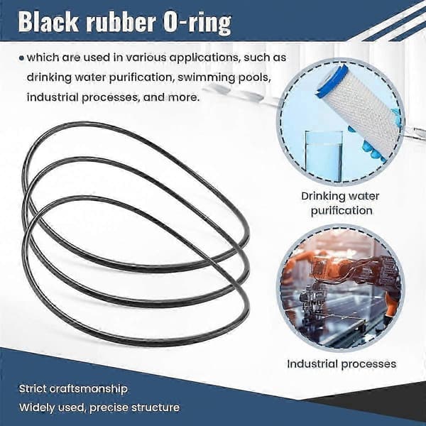 Vand 151122 Big Blue O-ring Buna-N Udskiftning (3 stk.) black