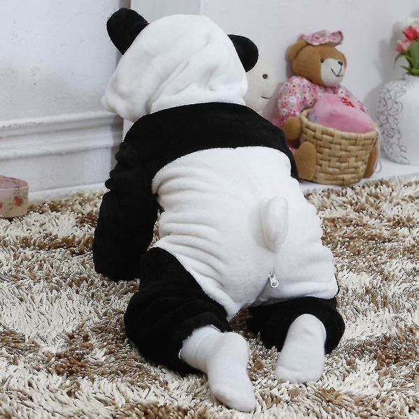 Ca Toddler's Dinosaur Kostume Børn Sød Hættetrøje Onesie Dyrekostume Halloween_s Panda 6-12 Months