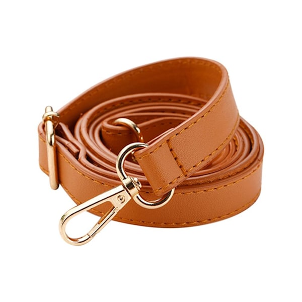 130 cm Justerbar Taskerem Udskiftning Dame Læder Skuldertaske Dele Håndtaske Bælter Rem Taske Tilbehør light brown