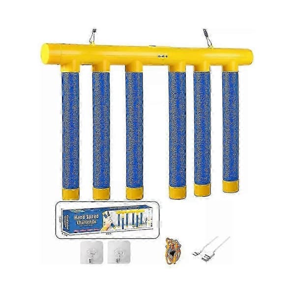 Reflex Challenge-spel - Träning av hand-öga-koordination med fallande pinnar yellow