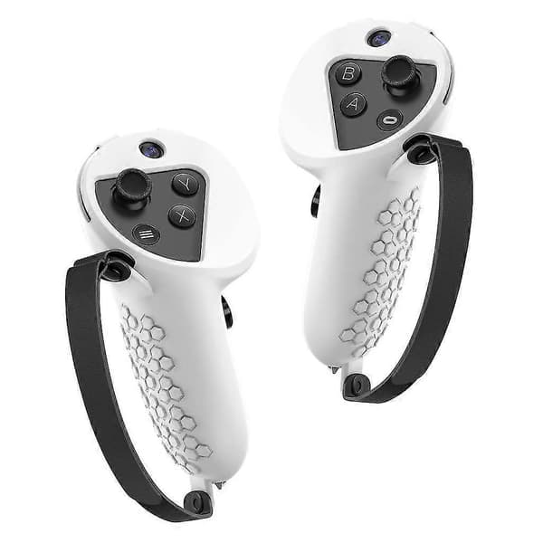 Komfortabelt deksel for kontrollergrep til Quest Pro VR-kontroller justerbar stropp White
