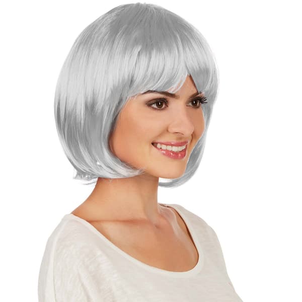 tectake Parykk Kort Page,CJY Grey gr\u00e5