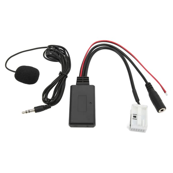 Bluetooth 5.0 AUX bilstereo lydadapter med mikrofon for RCD310 RCD510 RNS510 4x62 Black Carbon