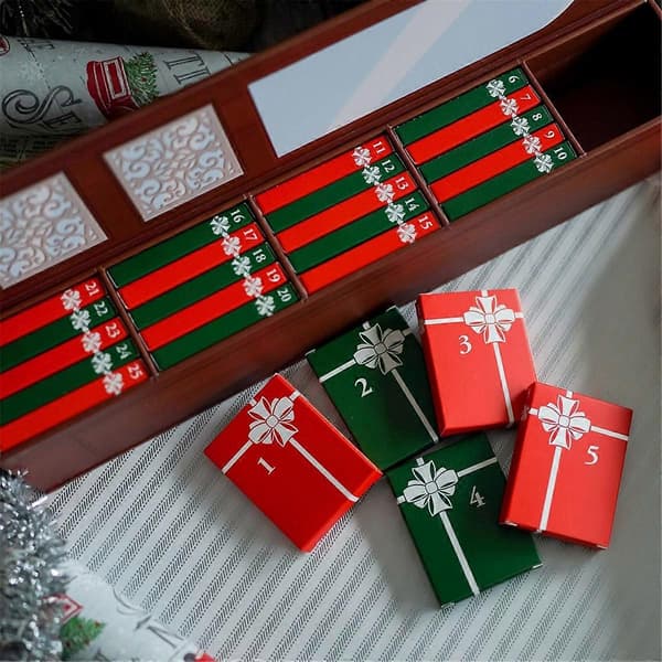 2-pakning Mini Bokpynt Adventskalender, Julekalender CJY