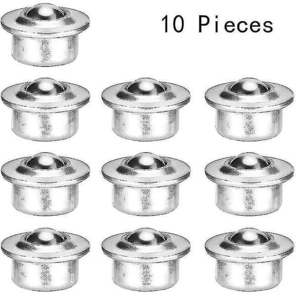 10 st Möbelkulhjul,svängbara kulhjul(silver) -t
