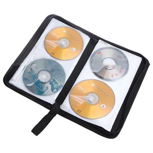 CD-fodral CD DVD-förvaringsfodral SVART black