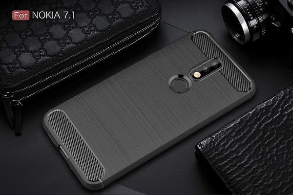 Blødt TPU-etui til Nokia 7.1CJY Black