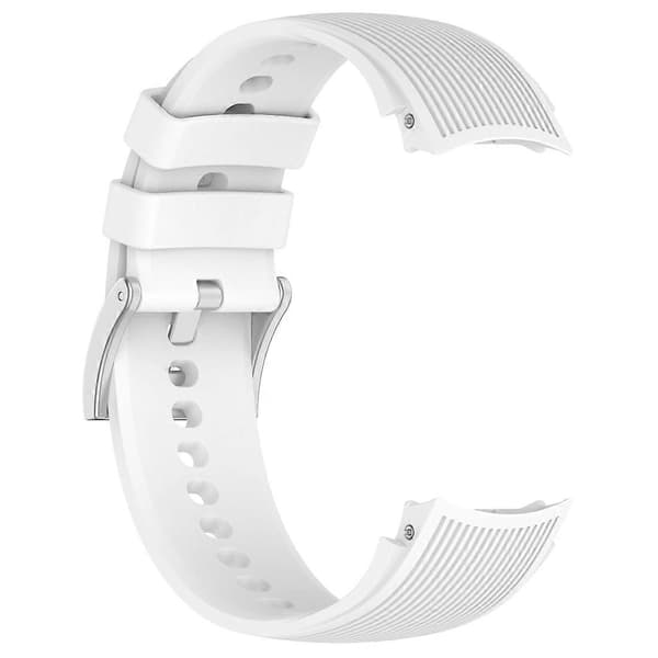 Lodret tekstur silikone urrem til OPPO Watch X2 White