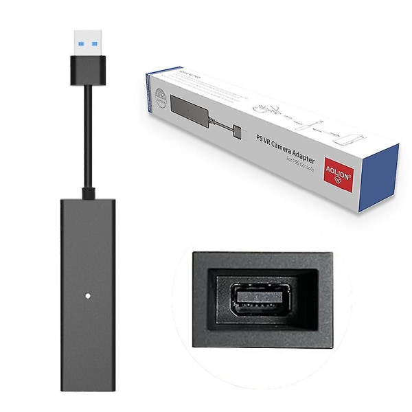 PS4 Kameraadapter for PSVR/PS5, PS VR Kameraomformerkabel for Playstation 5-konsoll, USB3.0 VR-spilltilbehør