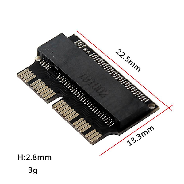 Ngff M.2 Nvme SSD -sovitin kortti Macbook Airin (2013-2016) ja Mac Pron (myöhään 2013-2015) päivittämiseen