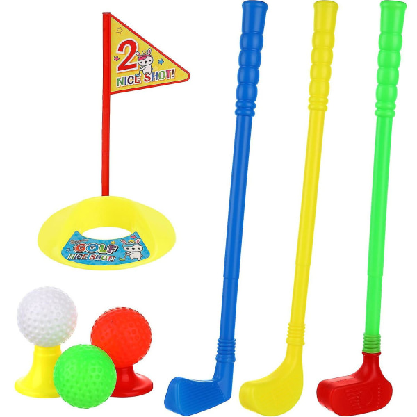 Kids Golf Toy Set Funny Outside Tidlig Pedagogisk Golf Set Leker For Småbarn