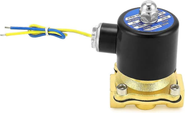 1/2\" NPT Messing Elektrisk Magnetventil 12V DC Normalt Lukket med Forsegling -
