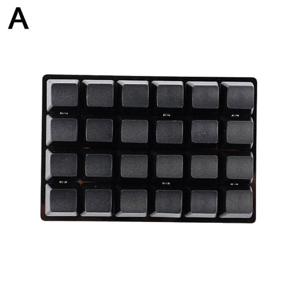 Programmerbart tastatur Hot-swappable RGB 24-tasters tastatur Makrounderstøttelse Black