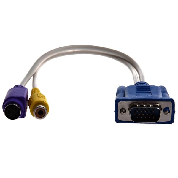 TV-ut VGA til S-Video/RCA-kabeladapter CJY
