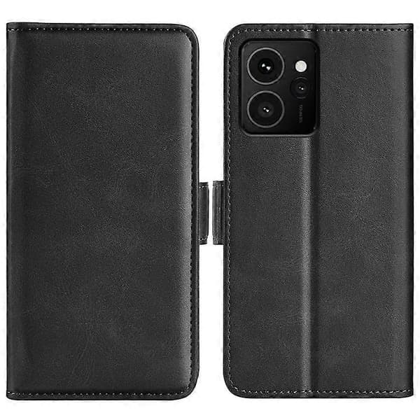 Kompatibel med HMD Skyline Stativfodral Kalvtextur Läder Plånboksfodral Black