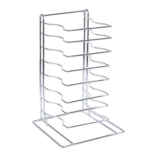 Pizza Rack Hylde Bærbar Multifunktionel Picnic Camping Opbevaring Kraftig Buffet 8 Tier