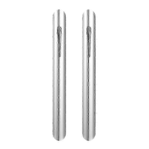 2 stk. krummefejer i rustfrit stål til rengøring af restaurantborde Silver 15.00X1.50X1.00CM
