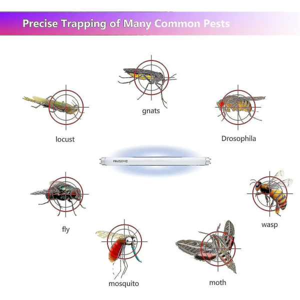4 kpl 8W Lentävien Hyönteisten Tappaja Lamput 12 Tuumaa - T5 8 Watin UV-Putket 16W Lentävien Hyönteisten Tappajiin/Hyönteisten Zappereihin