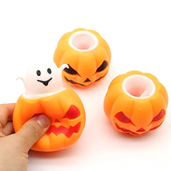 Funny Pumpkin Ghost Dekompresjonsleketøy Termoplastisk gummiklemmeball Barneleke