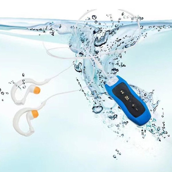 Ipx8 Vattentät Undervattensmusik Sport Mp3-spelare för simning med headset