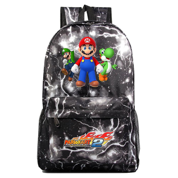 Super Mario rygsæk - skoletaske med stor kapacitet til teenagere - mænd og kvinders fritidsrejser børne rygsæk 4