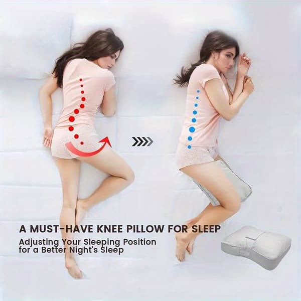 Benpude, sidesovere, ergonomisk, justerbare stropper 【Vit】