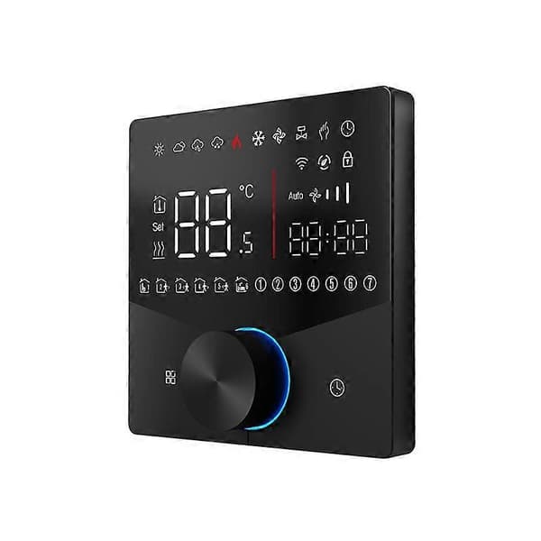 Smart Home LED-termostat Black BHT-009GBLW Electric Heating WiFi