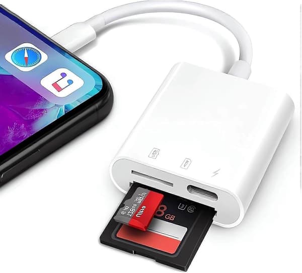 2025 Seneste Model SD-kortlæser til iPhone iPad, Trail Game Kamera Micro SD-kortlæser Viewer, SLR