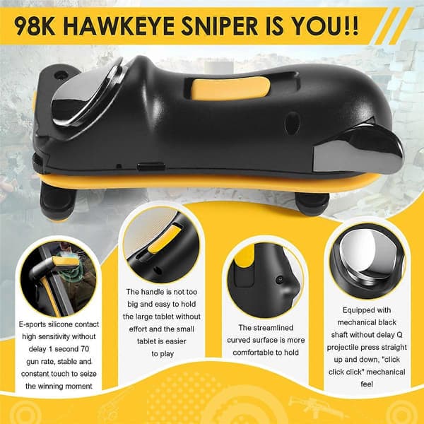 PUBG Trigger Controller til iPad Tablet L1R1 Aim Button Mobiltelefon CJY 31 ABS