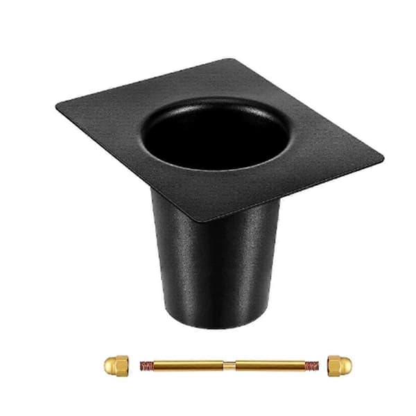 Regnkæde Tagrende Adapter Metal Regnkæde Adapter til Tagrende Regnkæde Installationsadapter Regnkæde Tilbehør Black