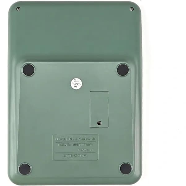 Desktop Calculator, 12 Digits | Large LCD Display, Solar Power, Dual Power Supply, Large Button, OFF Button, Green Style