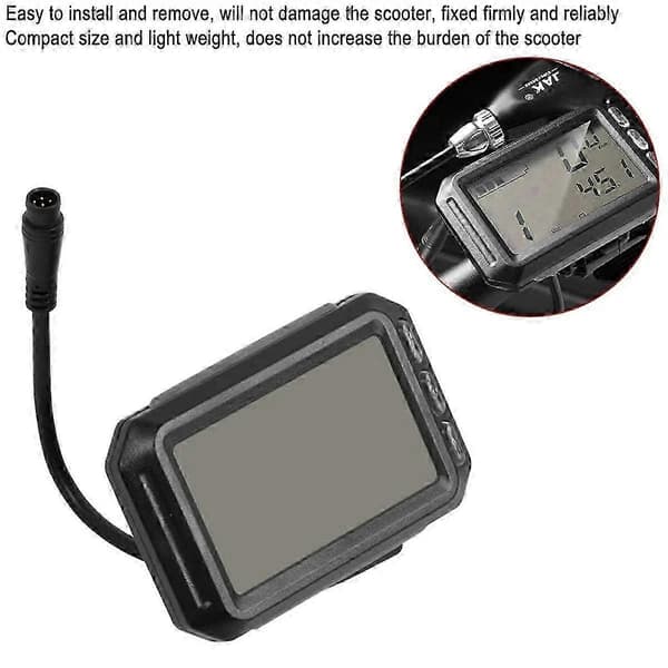 Elektrisk Scooter LCD Display Meter 36V-60V Panel Display Dashboard til Kwheel S12 G Booster E-Scooter Sort SZRH A-X 5 5