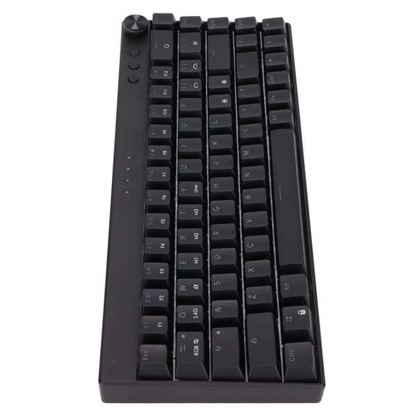 68 Keys Mechanical Keyboard RGB Backlight Wireless Wired 3 Modes 1800mAh Battery Black Gaming Keyboard with Black Switch