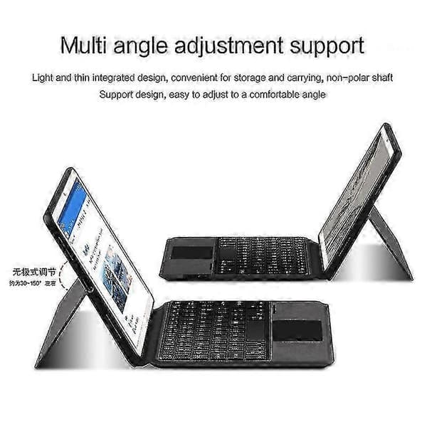 PU-skinnstativdeksel med bakgrunnsbelyst tastatur og multi-touch styreflate for Google Pixel Tablet
