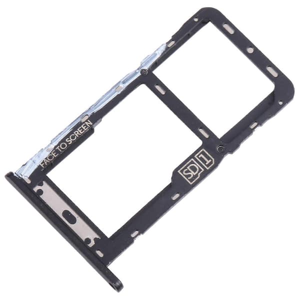 Til Motorola Moto One Fusion Plus KOMPATIBELT SIM + Micro SD-kortbakke Black