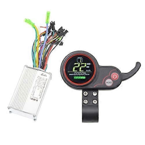 SL-100 450/500W 36-60V Elektrisk Scooter LCD Speedometer 9 Rør Børsteløs Kontrollersett