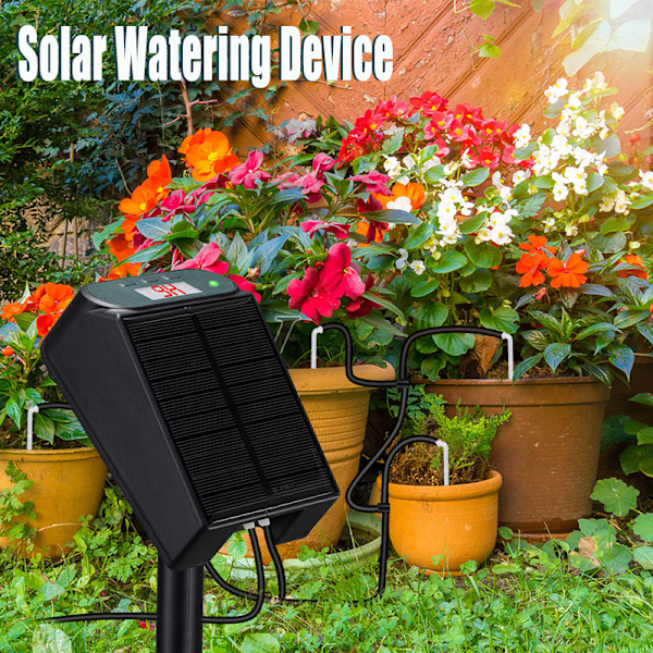 Smart Automatic Watering Device Solar Power Irrigation Wireless Control Garden Timer Watering Micro Spray Set CJY