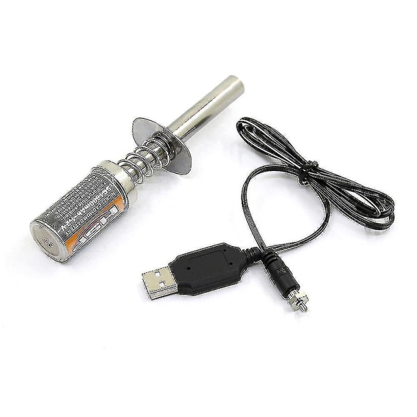 Nitro 1.2 V 1800mah hehkutulppa sytyttimen USB laturi Rc-autoon