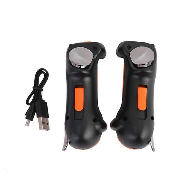 Seks fingre til PUBG Controller Kapacitans Justerbar Mobil Spil Trigger L1R1 Knap Gamepad Joystick Greb Orange