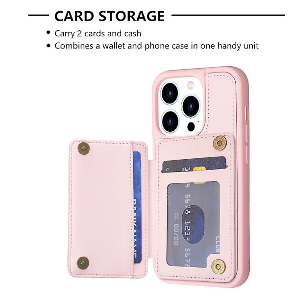 For Compatible iPhone 13 Pro Max Wave Pattern Card Case Holder Phone Case CJY Pink Pink iPhone 13 Pro Max