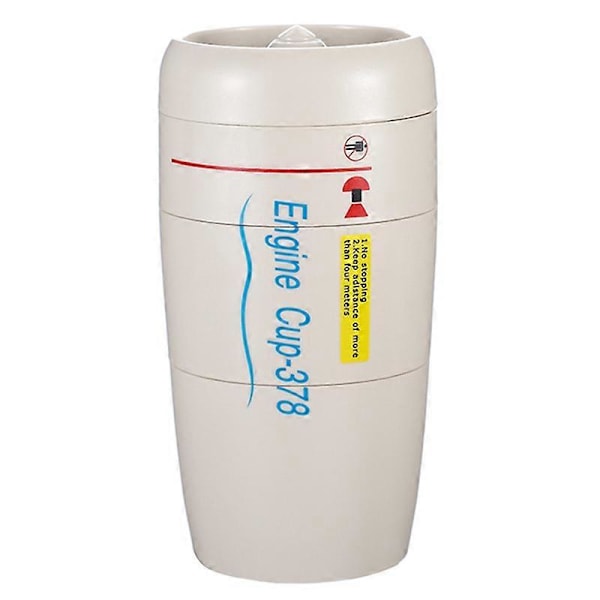 350ml Automatisk Blandande Kaffemugg Flygplansmotor Form Bred Öppning Bra Grepp Kaffe Te Mjölk Självrörande Mugg för Hemmakontor Resor Qinhai Apricot 350ml