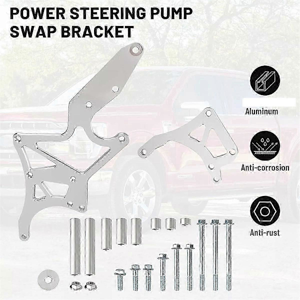 Fits for LS Engine Serpentine Bracket Alternator Power Steering Pump Swap Conversion