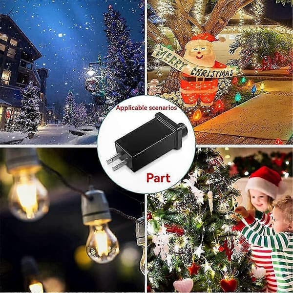 LED lysstrimmel strømforsyning 24V 0.3A adapter IP44 vandtæt transformer til LED belysning Black