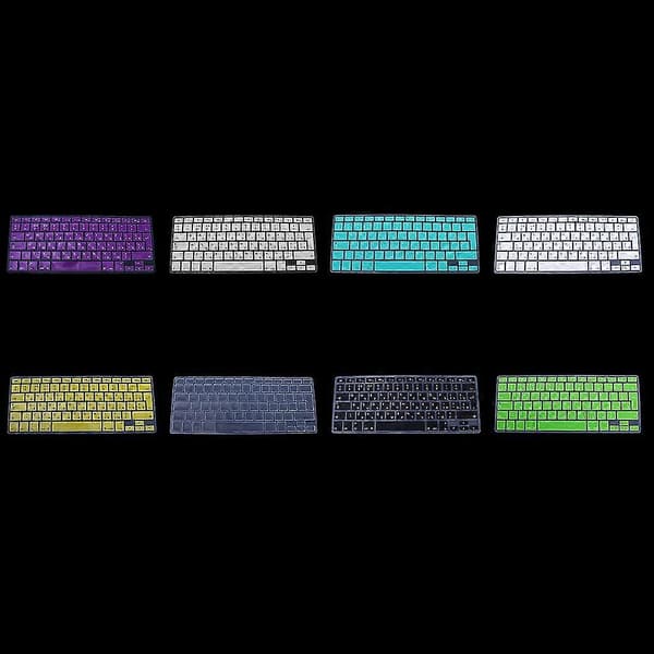EU-version ryskt tangentbord silikonskydd för Apple Macbook Air Pro 13 15 Black