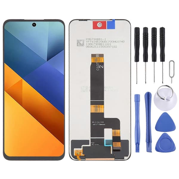 LCD-skärm med digitizer komplett montering Not Specified For Xiaomi Poco M6 4G