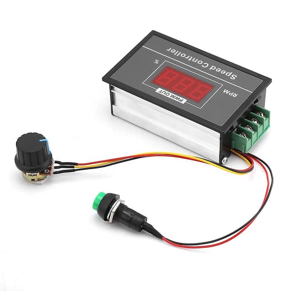DC 6-60V 12V 24V 36V 48V 30A PWM DC Motorhastighetskontroller Start StoppbryterCJY