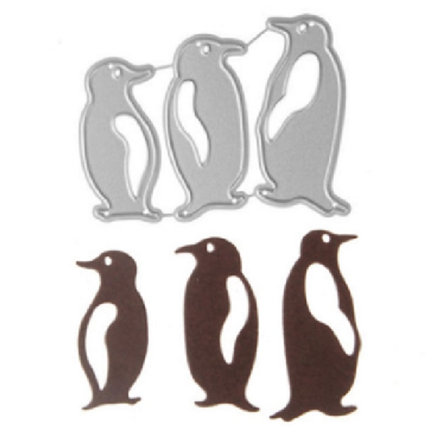 Pingviner Metallskärning Dies Stencil Scrapbooking Diy Album Stämpel Papperskort För handgjorda gratulationskort Prägling Dekor