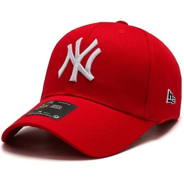 Trendikäs Miesten ja Naisten Baseball-lippis NY Snapback Urheilu Hip-hop Auringonhattu Basecap-lippikset red white